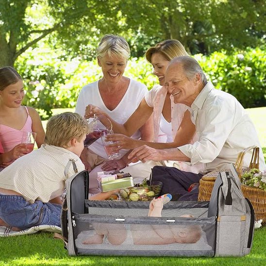 Lit de voyage bébé - Sac à langer - Le porte - bébé