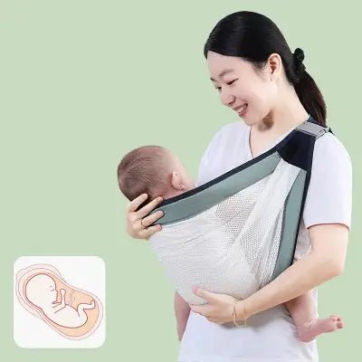 babycarrier-porte-bébé-vert-avocat-réconfortant-bébé