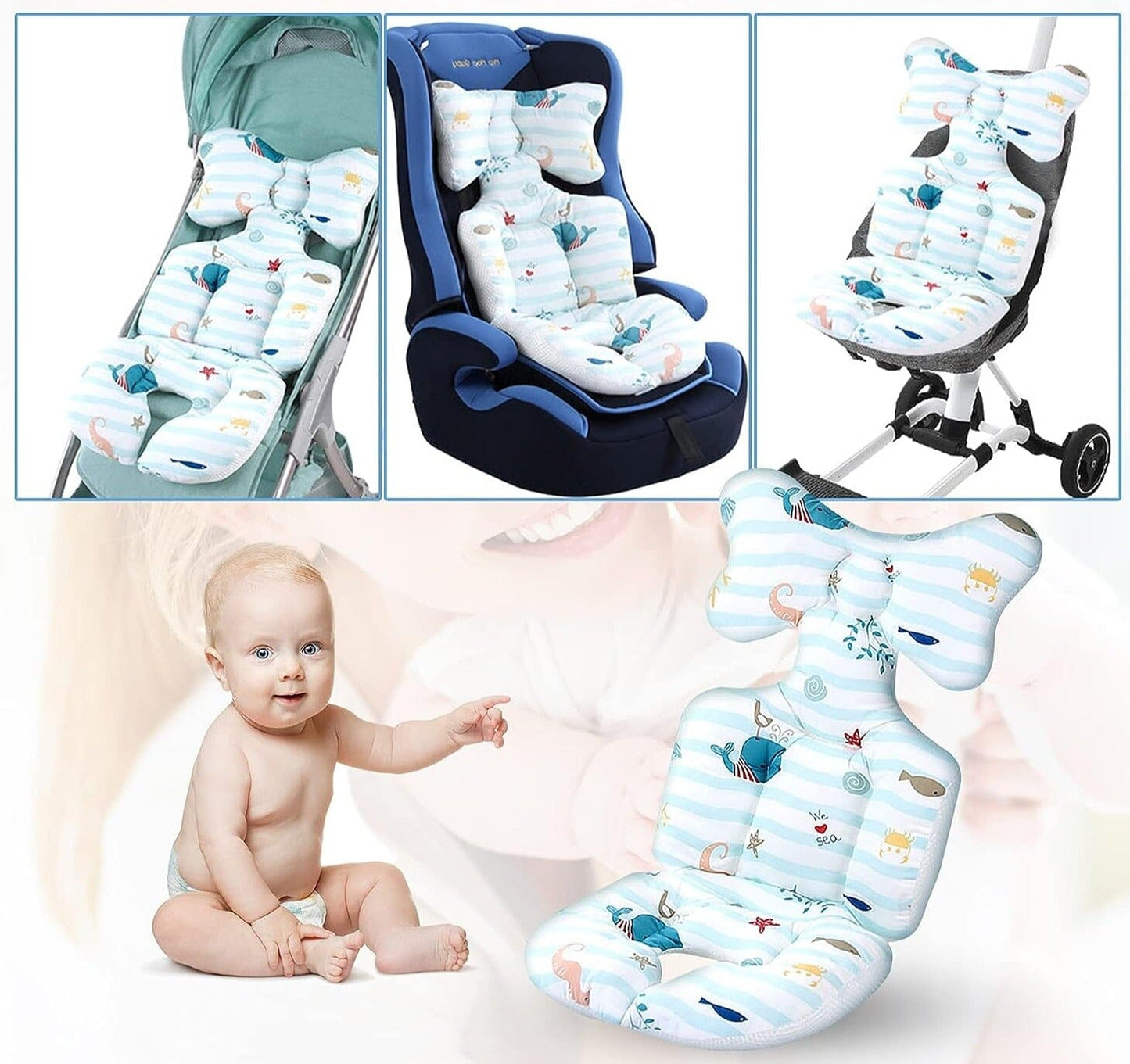 ComfyBabe™ - Coussin siège et poussette Auto - Le porte - bébé