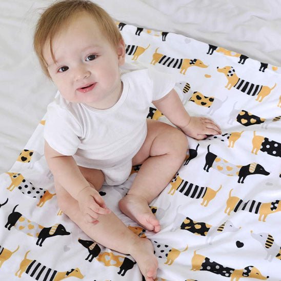 Couverture bébé - Motifs d'éveil - Le porte - bébé