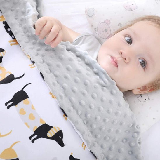 Couverture bébé - Motifs d'éveil - Le porte - bébé