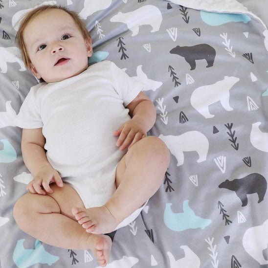 Couverture bébé - Motifs d'éveil - Le porte - bébé