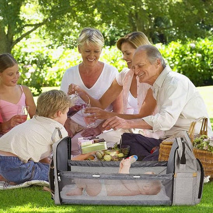 Lit de voyage bébé - Sac à langer - Le porte - bébé