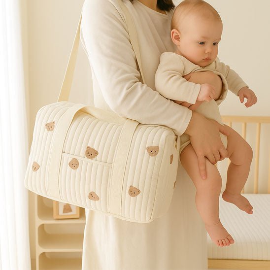 Sac a langer bebe - Ourson - Le porte - bébé