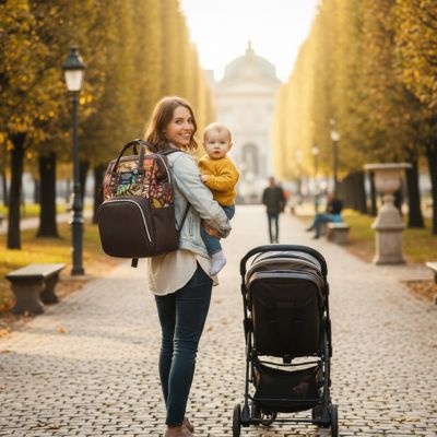 Sac a langer - Multicompartiments Élégant - Le porte - bébé