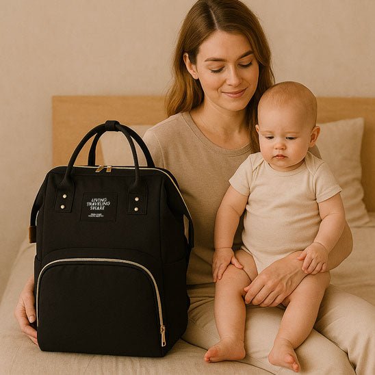 Sac à langer multifonctionnel - Élégant et spacieux - Le porte - bébé