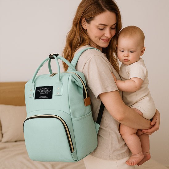 Sac à langer multifonctionnel - Élégant et spacieux - Le porte - bébé