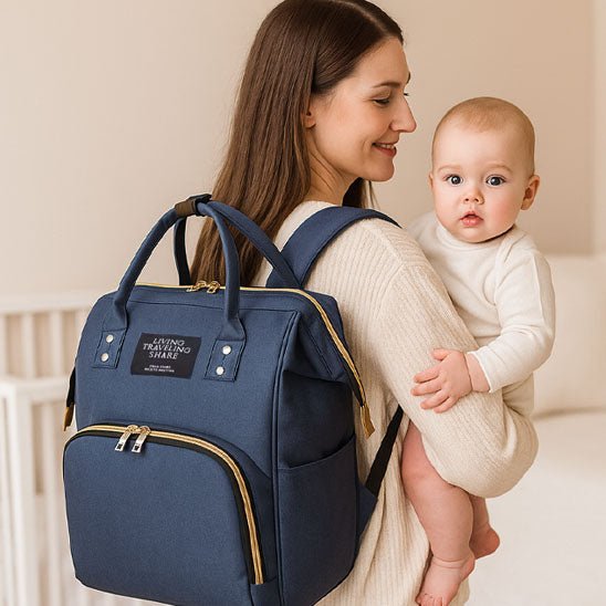 Sac à langer multifonctionnel - Élégant et spacieux - Le porte - bébé