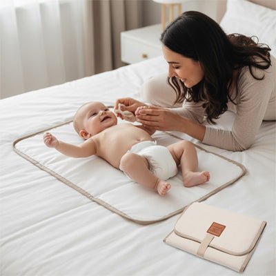 Tapis à langer nomade - Pliable et Compact - Le porte - bébé