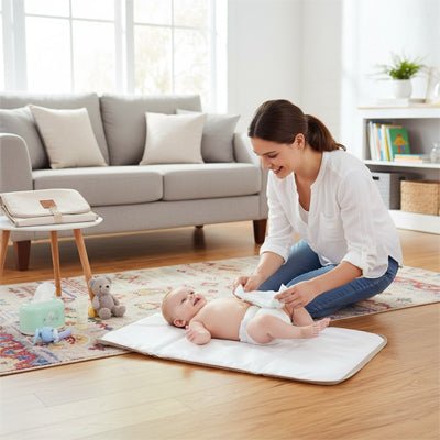 Tapis à langer nomade - Pliable et Compact - Le porte - bébé